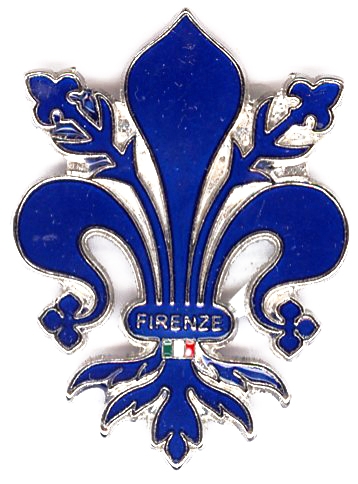 99-02-02-0096 Magneti Giglio Grande Scontornato Blu CONFEZIONI da n.10 Pz.