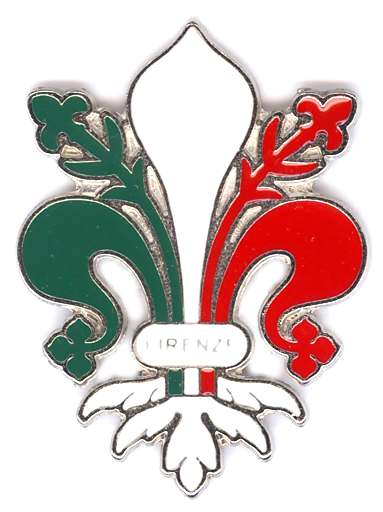 99-02-02-0097 Magneti Giglio Grande Scontornato Tricolore CONFEZIONI da n.10 Pz.