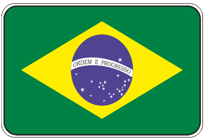 99-08-01-0706 Adesivi Bandiera Brasile CONFEZIONI DA 10 PZ