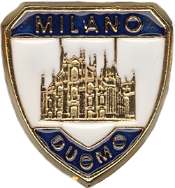 99-03-08-0011 Spille Milano Duomo Scudo Bianco Blu CONFEZIONI da n.20 Pz.