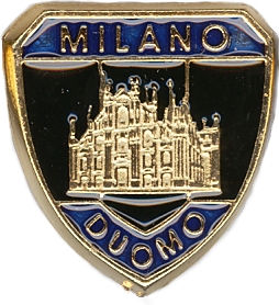 99-03-08-0012 Spille Milano Duomo Scudo Nero Blu CONFEZIONI da n.20 Pz.