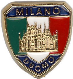 99-03-08-0017 Spille Milano Duomo Scudo Tricolore CONFEZIONI da n.20 Pz.