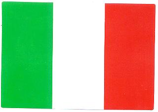 99-08-01-0812 Adesivi Italia Rett.Tric. Italia Bandiera CONFEZIONE da n.10 Pz.