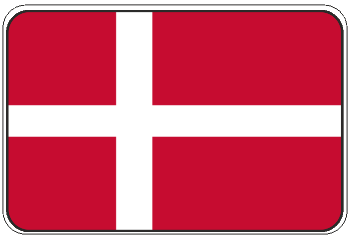 99-08-01-0710 Adesivi Bandiera Danimarca CONFEZIONI DA 10 PZ