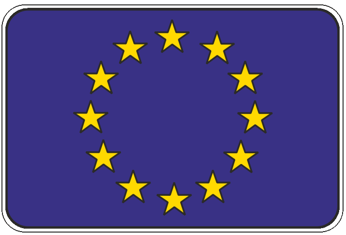 99-08-01-0711 Adesivi Bandiera Europa CONFEZIONI DA 10 PZ