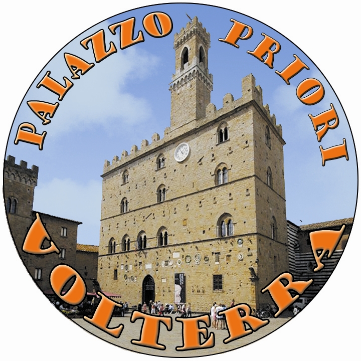 99-08-24-0001 Adesivi Tondo Volterra Palazzo Priori mm.60 CONFEZIONE da 10 Pz.