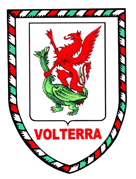 99-08-24-0860 Adesivi Scudo Volterra Grifone e Drago CONFEZIONE da 10 Pz.