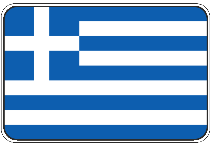 99-08-01-0717 Adesivi Bandiera Grecia CONFEZIONI DA 10 PZ