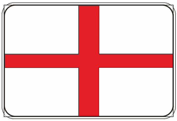 99-08-01-0720 Adesivi Bandiera Inghilterra CONFEZIONI DA 10 PZ