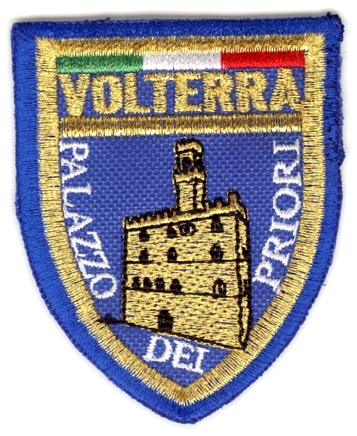 99-06-24-0001 Toppe Scudo Volterra Palazzo dei Priori CONFEZIONE da n.10 Pz.