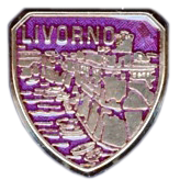 99-03-42-0104 Spille Livorno Scudo Fortezza Viola CONFEZIONI.da n. 20 Pz.