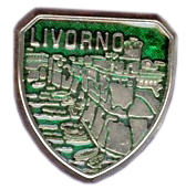 99-03-42-0105 Spille Livorno Scudo Fortezza Verde CONFEZIONI.da n. 20 Pz.