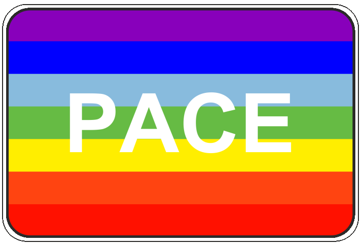 99-08-01-0726 Adesivi Italia Bandiera Pace CONFEZIONI DA 10 PZ