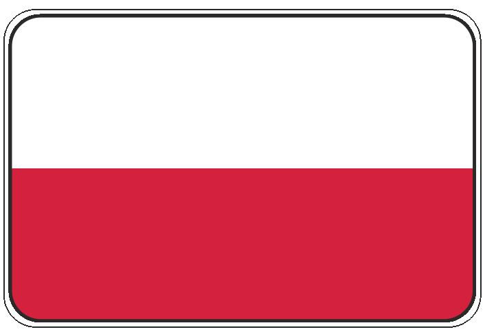 99-08-01-0727 Adesivi Bandiera Polonia CONFEZIONI DA 10 PZ