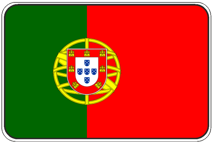 99-08-01-0728 Adesivi Bandiera Portogallo CONFEZIONI DA 10 PZ