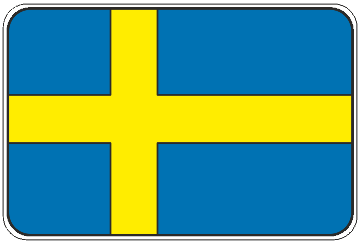 99-08-01-0736 Adesivi Bandiera Svezia CONFEZIONI DA 10 PZ