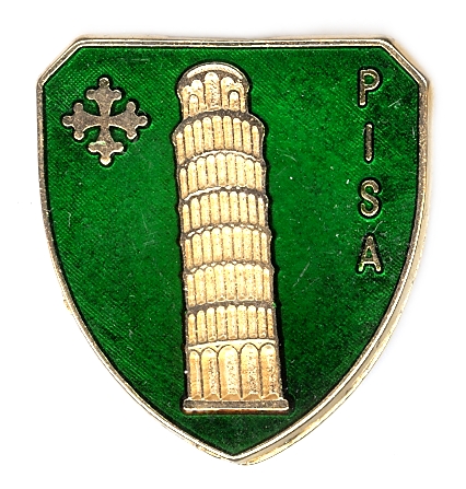 99-02-06-0025 Magneti Pisa Scudo Torre Verde CONFEZIONI da n.10 Pz.