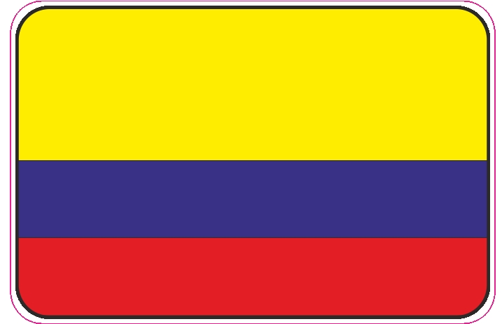 99-08-01-0746 Adesivi Bandiera Columbia CONFEZIONI DA 10 PZ