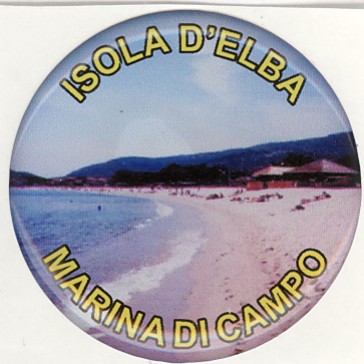 99-08-22-2121 Adesivi Elba Tondi mm21 Lente Marina di Campo CONFEZIONI da 10 Pz.