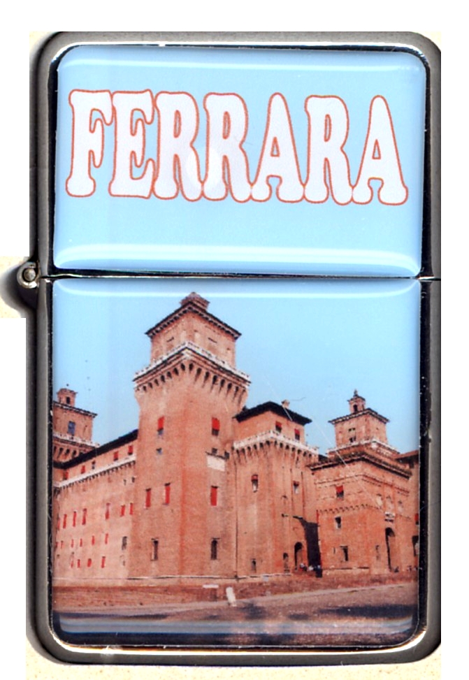 99-05-55-3701 Accendini Ferrara Benzina Lente Castello 1 CONFEZIONI da n.12 Pz.