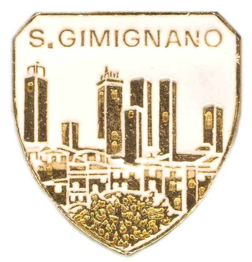 99-02-10-0011 Magneti San Gimignano Scudo Bianco CONFEZIONI da n.10 Pz.