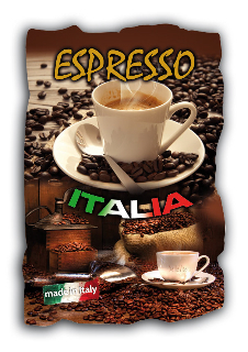 38-02-01-0059 Mattonella Alimentari Resina Caffè Espresso CONFEZIONI da n.10 Pz.