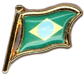 99-03-01-1203 Spille Bandiera Brasile Lente CONFEZIONI da n.20 Pz.