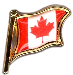 99-03-01-1204 Spille Bandiera Canada Lente CONFEZIONI da n.20 Pz.