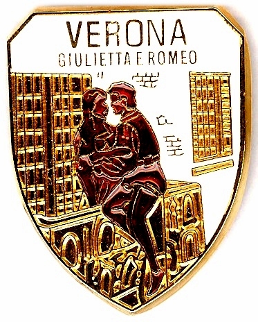 99-03-04-0201 Spille Verona Scudo Giulietta Bianco CONFEZIONI.da n. 20 Pz.