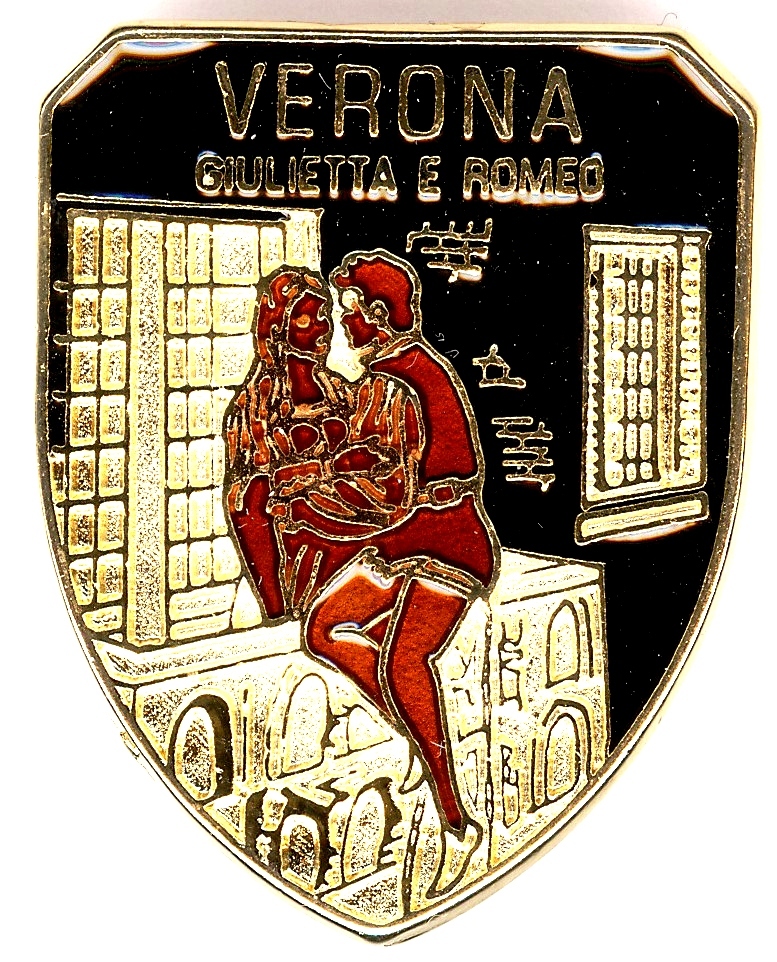 99-03-04-0202 Spille Verona Scudo Giulietta Nero CONFEZIONI.da n. 20 Pz.