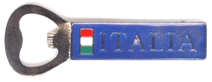 99-12-01-0009 Stappabottiglie Italia Rettangolare blu CONFEZIONI da n.10 Pz.