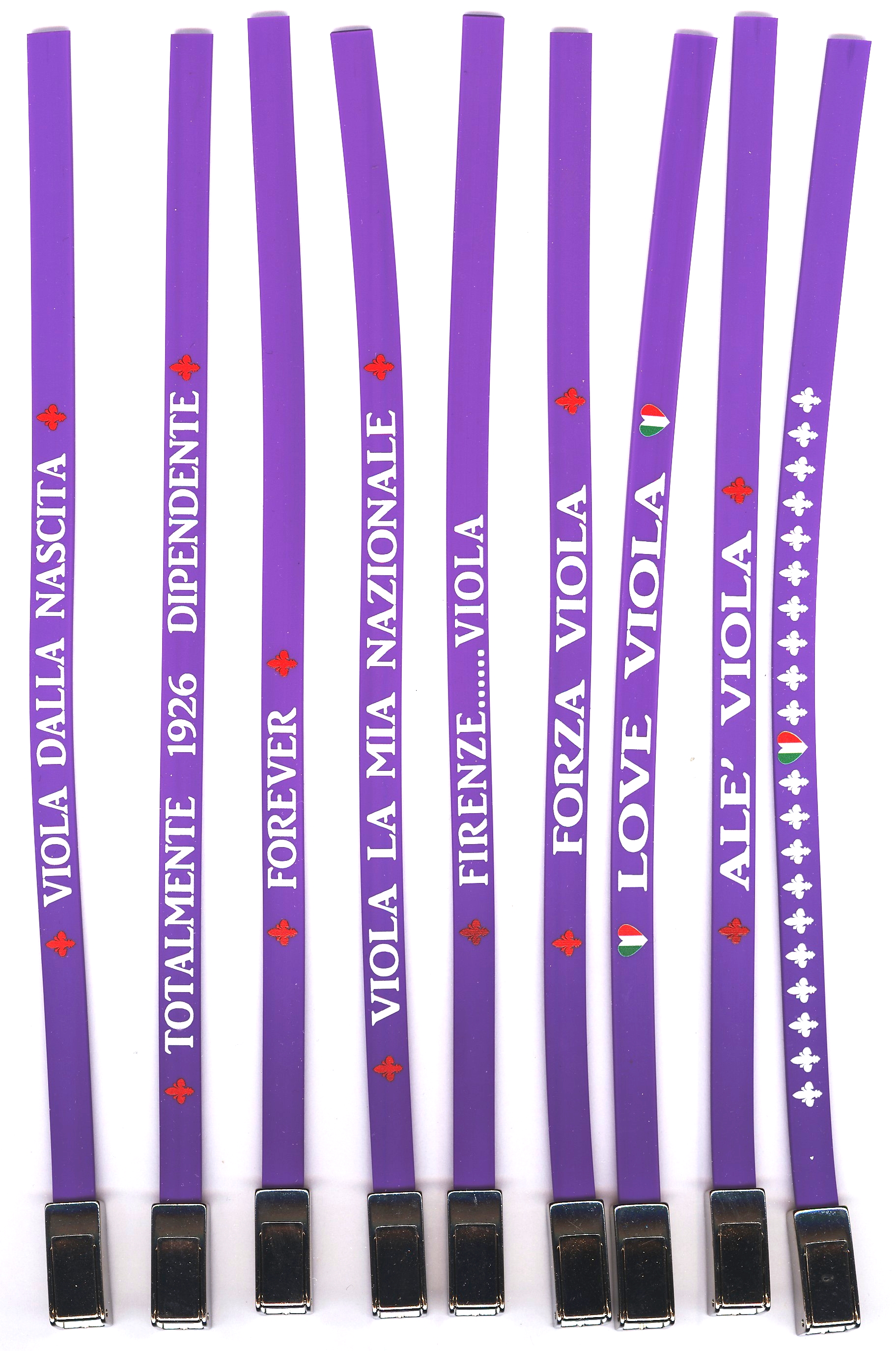 84-16-02-0200 Bracciali Viola Gomma Accorciabili CONFEZIONE da n.10 Pz.
