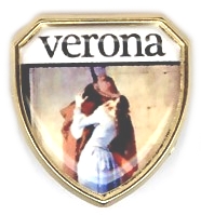 99-03-04-2621 Spille Verona Scudo Lente Giulietta Bacio Foto CONFEZIONI.20 Pz.