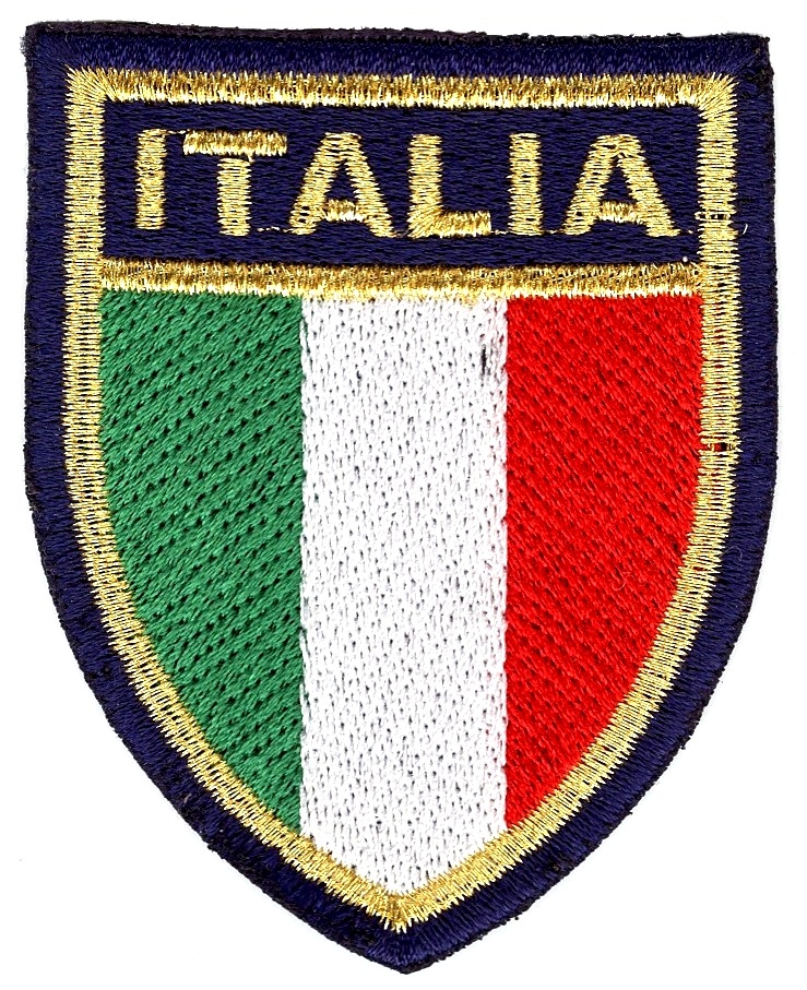 99-06-01-0001 Toppe Italia Scudo Oro Tricolore CONFEZIONI da n.10 Pz.