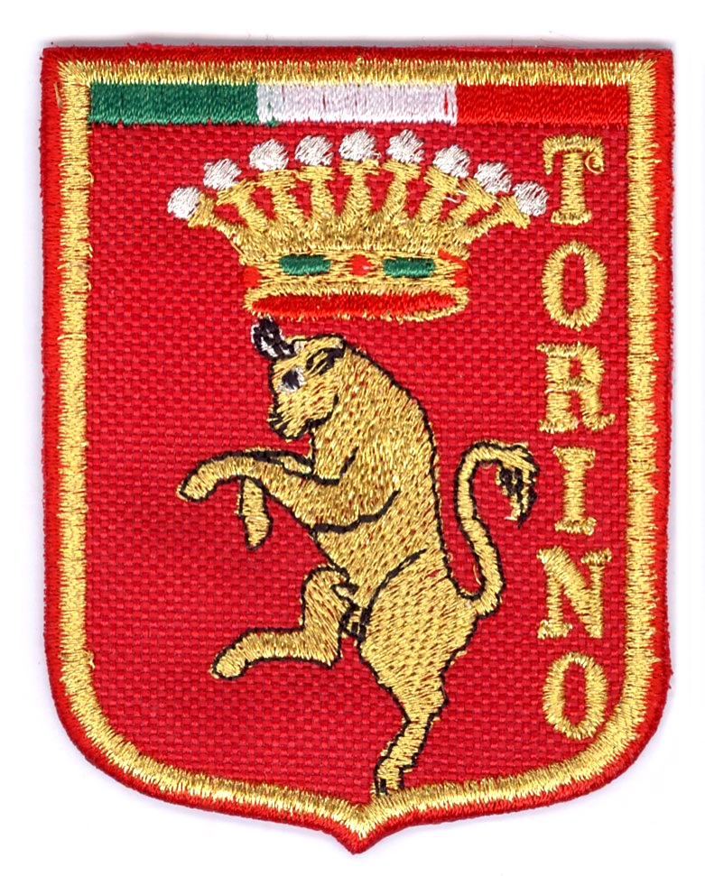 99-06-23-0024 Toppe Torino Scudo Rosso Stemma Toro CONFEZIONI da n.10 Pz.