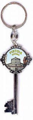 99-01-40-2102 Portachiavi Pistoia Forma di Chiave Duomo CONFEZIONI da n.10 Pz.