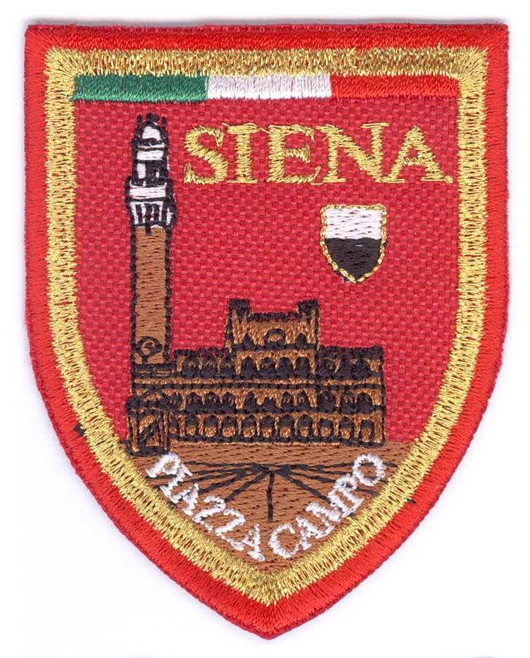 99-06-05-0013 Toppe Siena scudo Piazza del Campo Rossa CONF. DA 10 PZ.