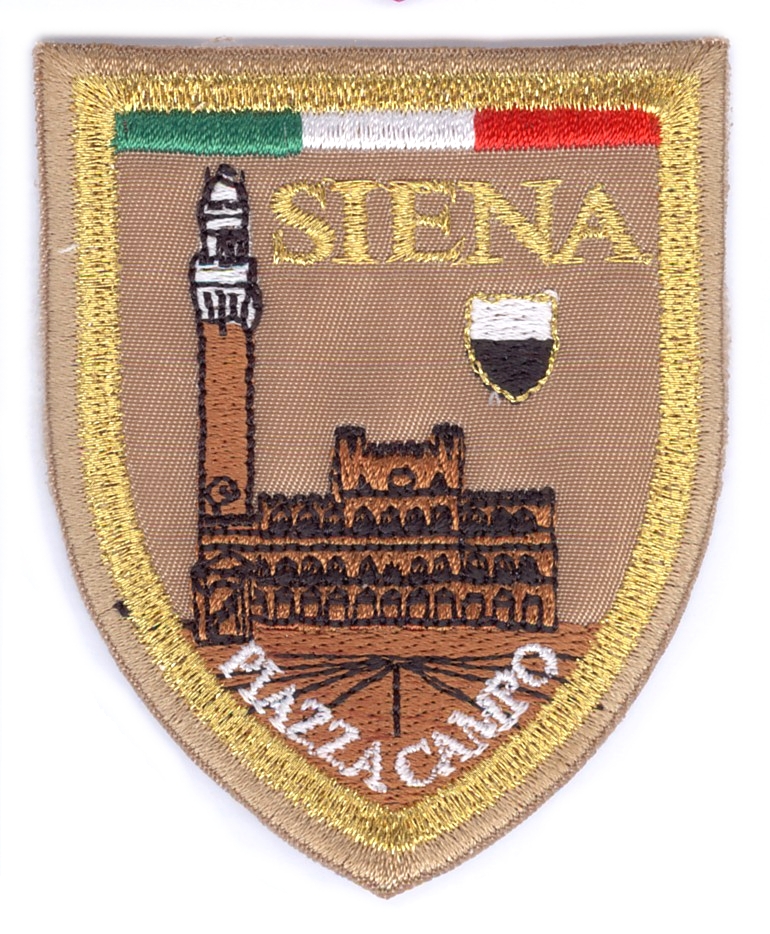 99-06-05-0014 Toppe Siena scudo Piazza del Campo Nocciola CONF. DA 10 PZ.
