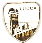 99-03-07-0011 Spille Lucca Scudo Smalto Torre Giunigi Bianco CONF. da n.20 Pz.