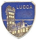 99-03-07-0016 Spille Lucca Scudo Smalto Torre Giunigi Blu CONF. da n.20 Pz.
