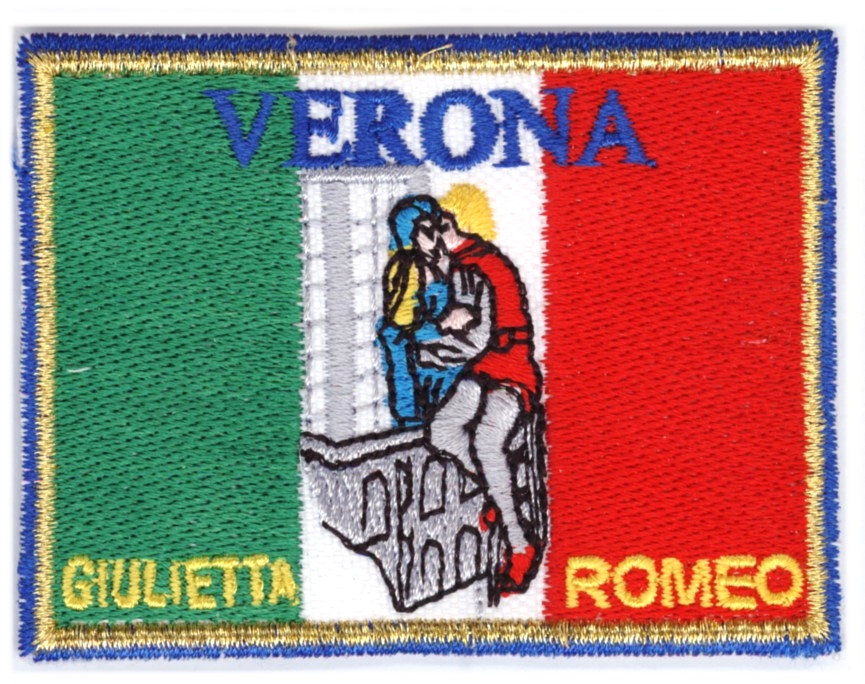 99-06-04-0005 Toppe Verona Bandiera Tricolore Giulietta CONFEZIONI da n.10 Pz.