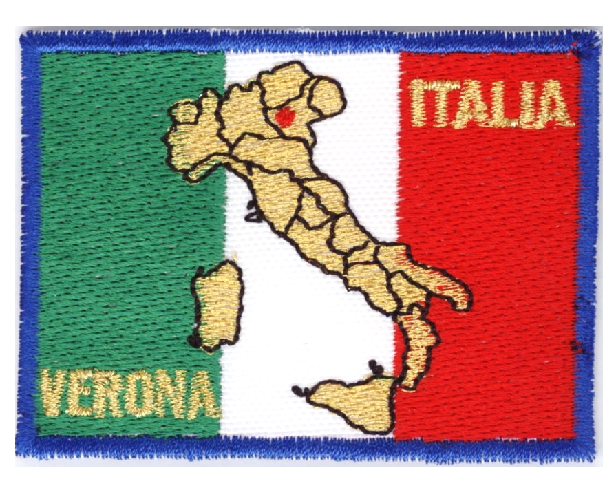 99-06-04-0010 Toppe Verona bandiera tricolore stivale PREZZO PER UNA CONF .DA 10