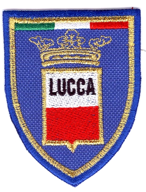 99-06-07-0016 Toppe Lucca Stemma Blu CONFEZIONI da n.10 Pz.