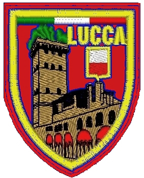 99-06-07-0043 Toppe Lucca Torre Guinigi Rossa CONFEZIONI da n.10 Pz.