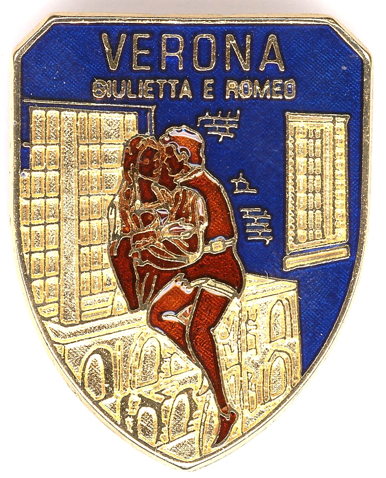 99-02-04-0206 Magneti Verona Giulietta Scudo Blu CONFEZIONI da n.10 Pz.