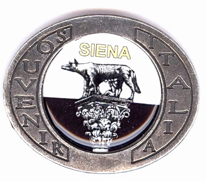 99-02-05-3317 Magneti Siena Ovale Lente Lupa CONFEZIONI da n.10 Pz.