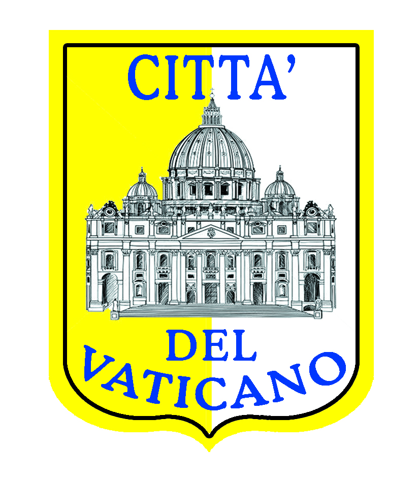 99-08-03-0116 Adesivi Roma Scudo Città del Vaticano CONFEZIONE da 10 PZ.