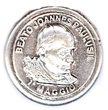 99-02-03-0105 Magneti  Beato Giovanni Paolo II CONFEZIONI.da n. 10 Pz.