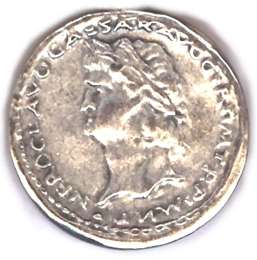 99-02-03-0184 Moneta Romana Imperatore Nerone CONFEZIONI.da n. 10 Pz.