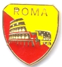 99-03-03-0017 Spille Roma Scudo Colosseo Giallo Rosso CONFEZIONI.da n. 20 Pz.